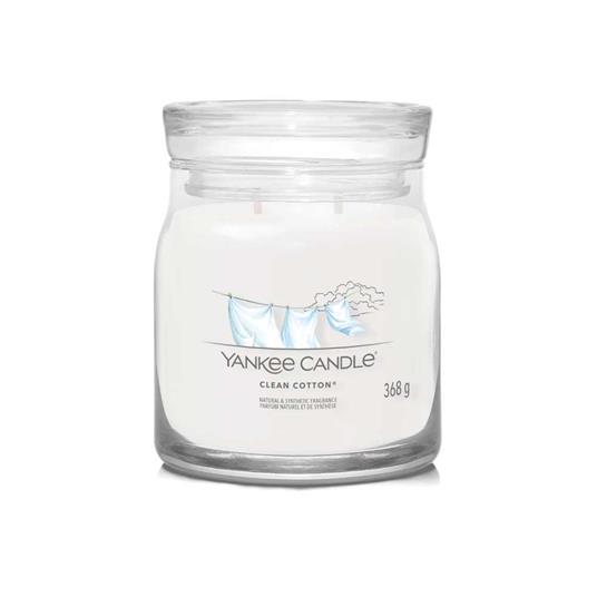 Yankee Candle Candela Giara Media Clean Cotton - Yankee Candle - Idee regalo