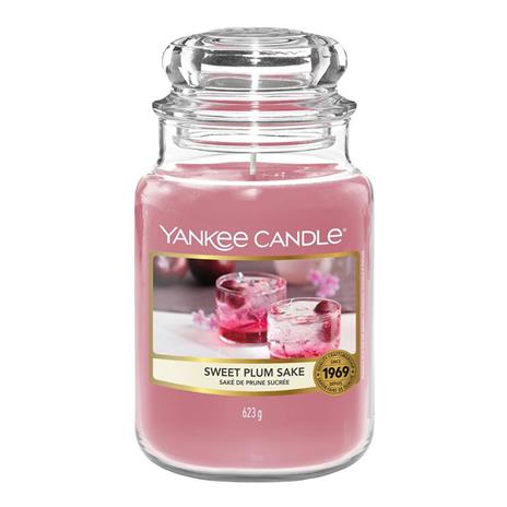 Yankee Candle Candela Giara Grande Sweet Plum Sake Profumo Casa Interni