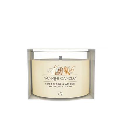 Yankee Candle Candela Profumata Votive In Vetro Soft Wool & Amber