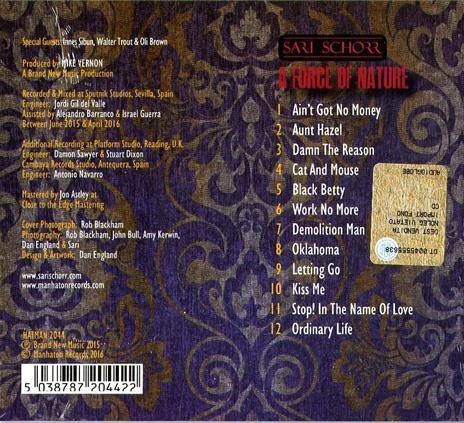 A Force of Nature - CD Audio di Sari Schorr - 2