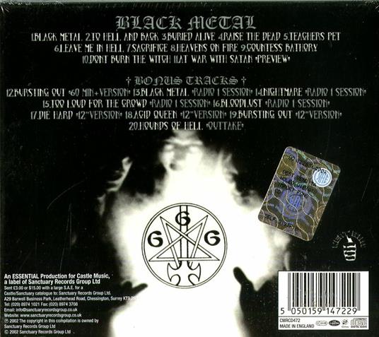 Black Metal - CD Audio di Venom - 2
