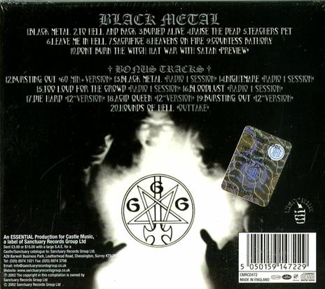 Black Metal - CD Audio di Venom - 2
