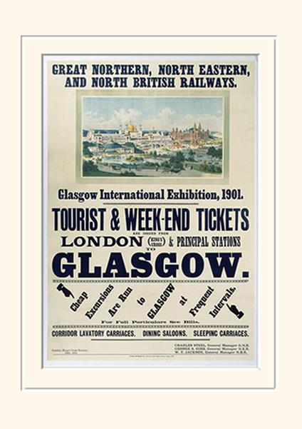 Stampa 30 x 40 cm Glasgow Int Exhibition