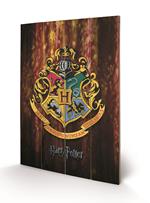 Stampa su legno 59 x 40 cm Harry Potter. Hogwarts Crest