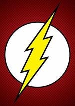 Stampa Su Tela Dc Comics The Flash Symbol. 85X120