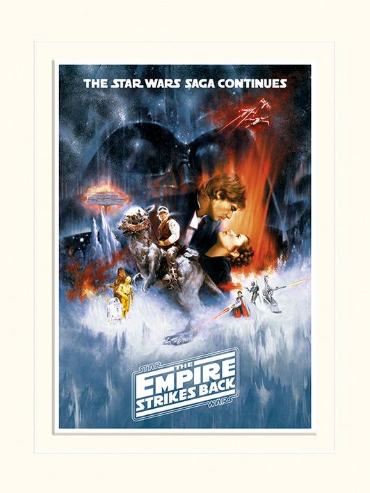 Stampa 30X40 Cm Star Wars The Empire Strikes Back. One Sheet