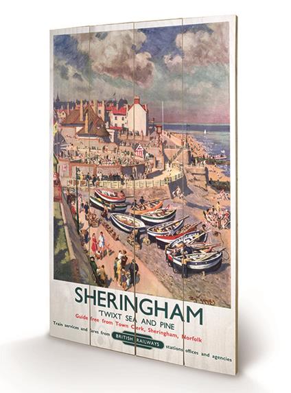 Stampa su legno 76 x 45 cm Sheringham