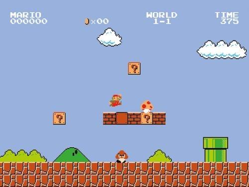 Stampa Su Tela Super Mario Bros. 1-1. 30X40