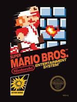 Stampa Su Tela Super Mario Bros. Nes Cover. 40X50