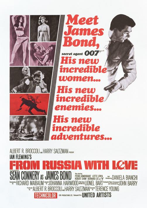 Cartolina James Bond. From Russia With Love