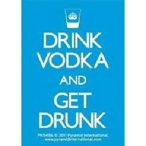 Portachiavi Drink Vodka and Get Drunk