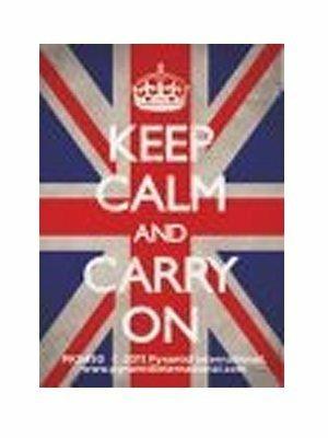 Portachiavi Keep Calm and Carry On. Union Jack
