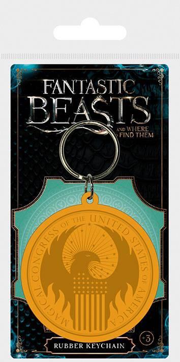 Fantastic Beasts. Macusa Logo Rubber Keyring - 2