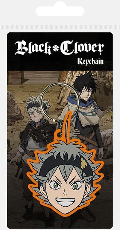 Portachiavi. Black Clover: Asta Face Rubber Keychain
