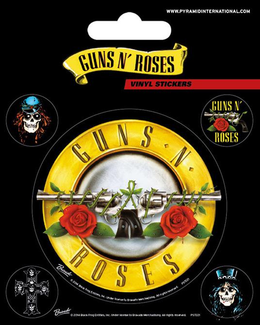 Set Adesivi Guns N' Roses. Bullet Logo