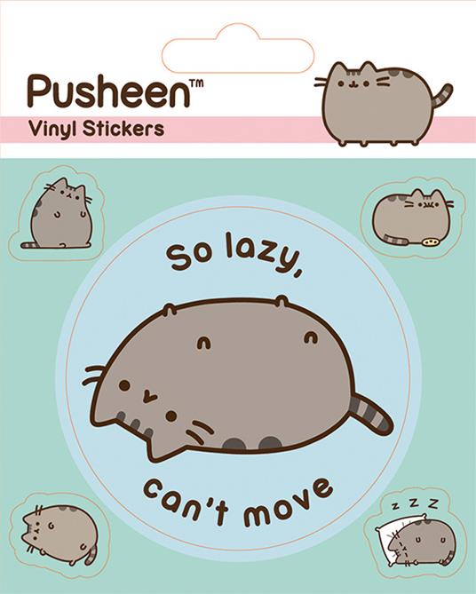 Set Adesivi 12 5X10 Cm Pusheen. Lazy