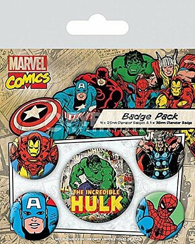 Badge Pack Marvel Retro. Hulk