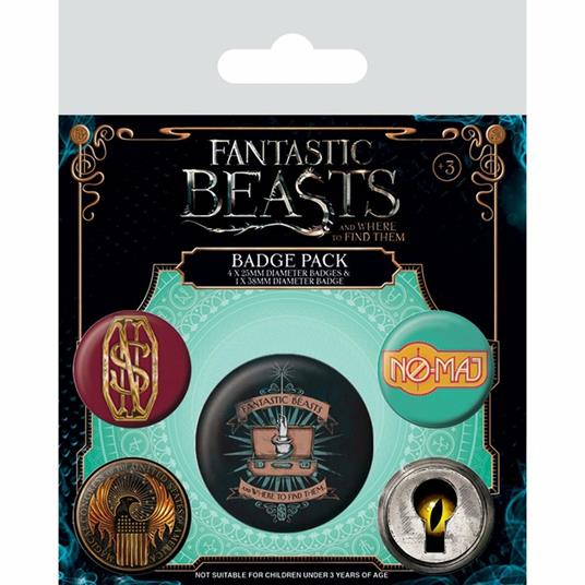 Pin Badge Pack Fantastic Beasts. Fantastic Beasts