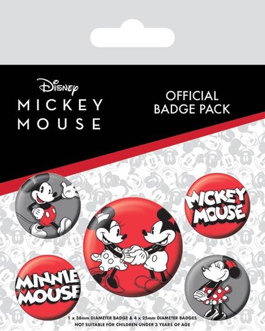 Pin Badge Pack Mickey Mouse Badge Pack