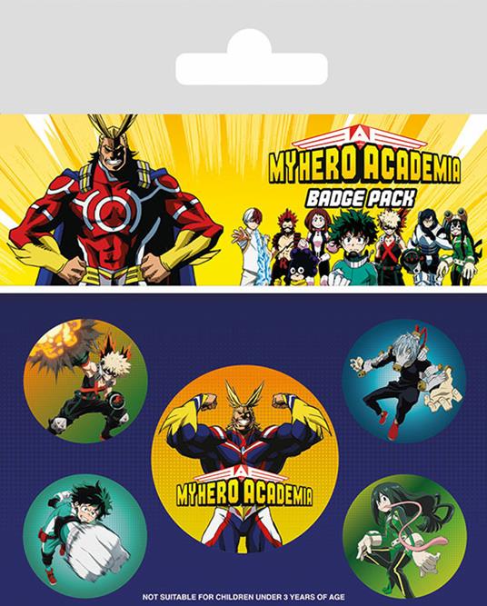 My Hero Academia Charcters badgepack