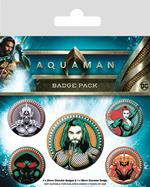 Pin Badge Pack Aquaman Heavy Hitters Of The Seas Badge Pack