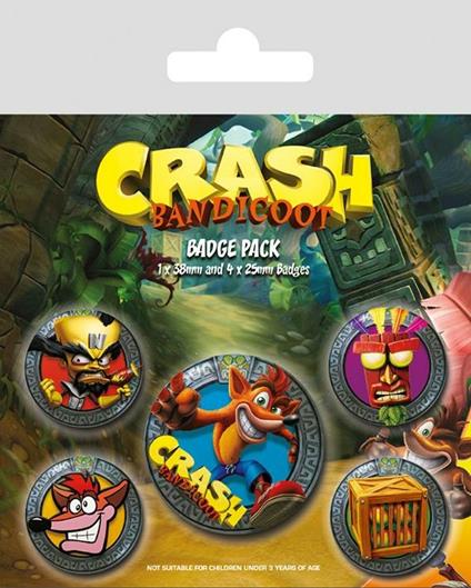 Pin Badge Pack Crash Bandicoot: