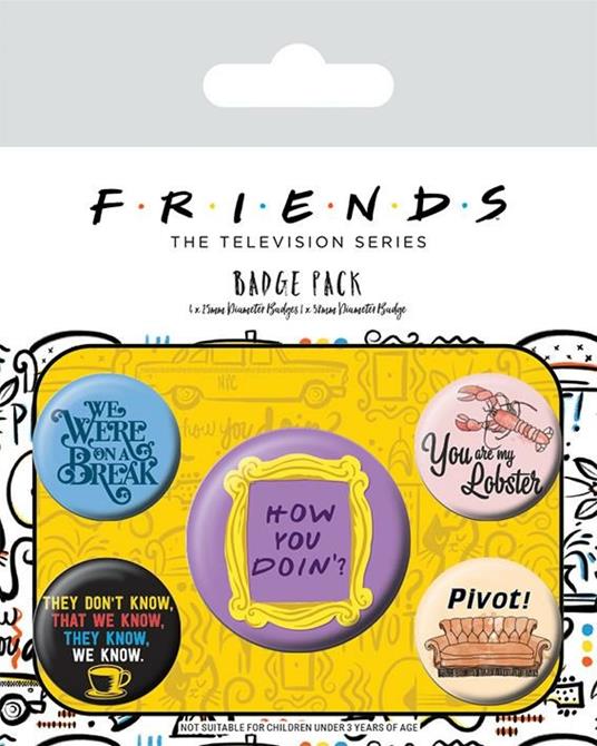 Badge Pack Friends Quotes
