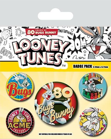Badge Pack. Looney Tunes: Bugs Bunny 80Th Anniversary