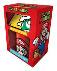 Set Tazza, Sottobicchiere E Portachiavi Nintendo. Super Mario. Mario Gift Set