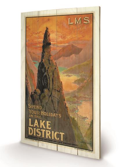 Stampa su legno 76 x 45 cm The Lake District. 3