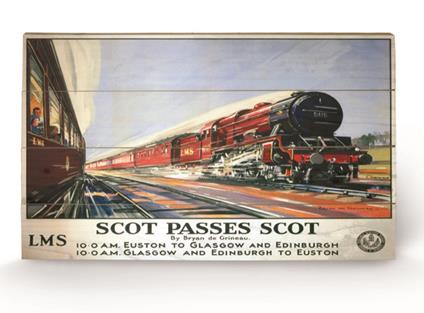Stampa su legno 76 x 45 cm Scot Passes Scot
