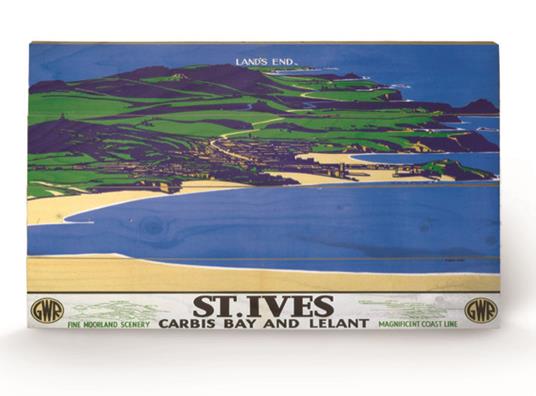 Stampa su legno 76 x 45 cm Cornwall. 13