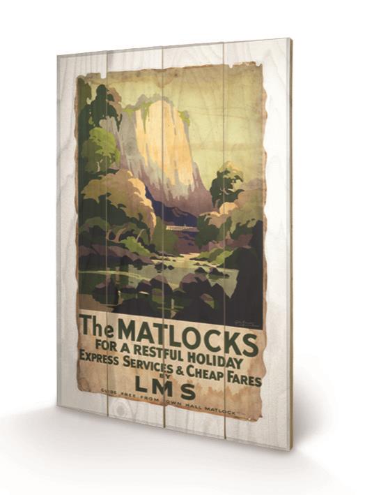 Stampa su legno 59 x 40 cm Matlock. 2