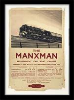 Stampa in cornice 30 x 40 cm Isle Of Man. The Manxman