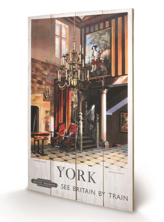 Stampa su legno 76 x 45 cm York. Treasurer'S House