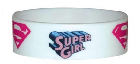 Braccialetto Supergirl. Logo Repeat in Gomma - 2