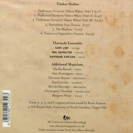 Timbre Hollow - CD Audio di Threnody Ensemble - 2