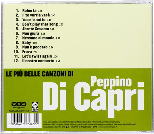 Le più belle canzoni di Peppino Di Capri - CD Audio di Peppino Di Capri - 2