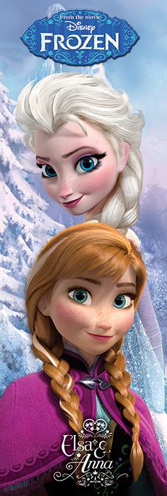 Poster da porta Frozen. Anna & Elsa
