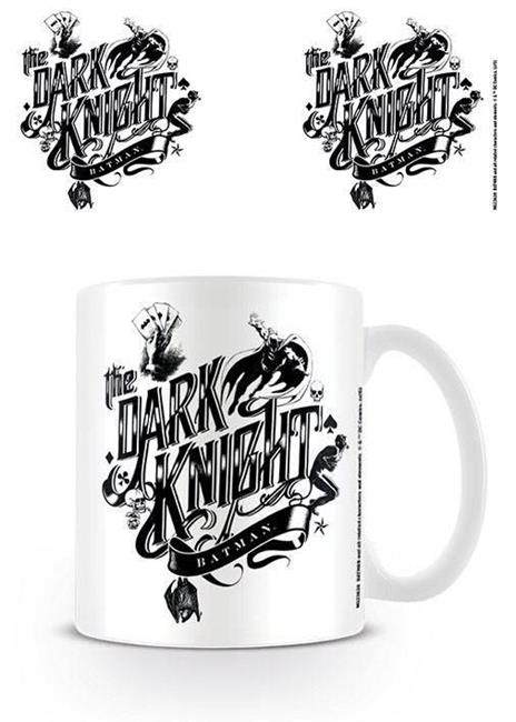 Tazza Batman. Dark Knight Typography