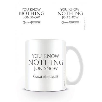 Tazza Game of Thrones (Trono di Spade). You Know Nothing, Jon Snow