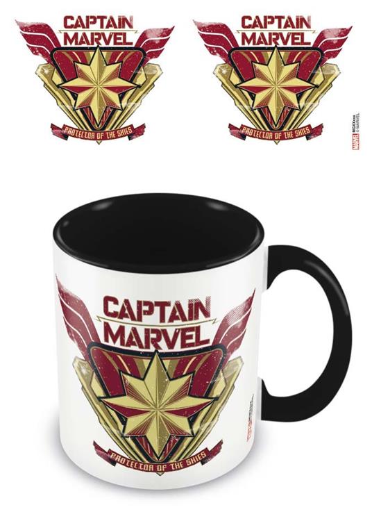 Tazza Protector Black  Captain Marvel