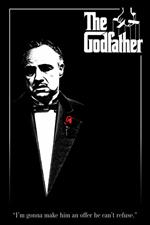 Poster The Godfather Red Rose poster