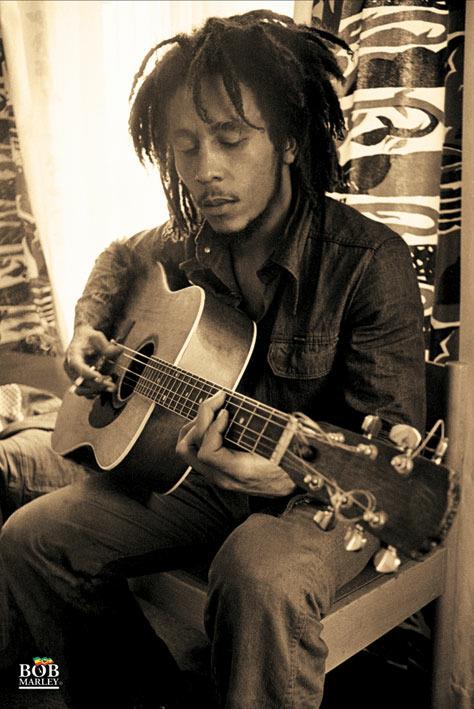 Poster Bob Marley. Sepia