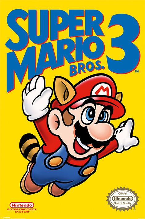 Poster Super Mario Bros. 3. Nes Cover