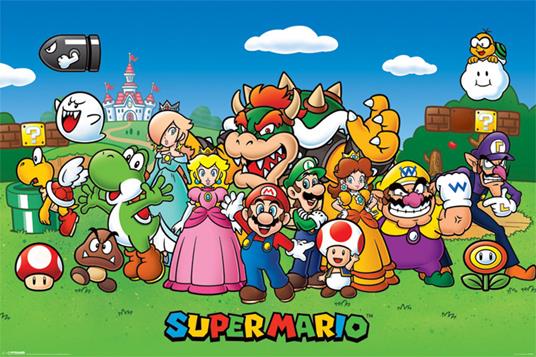 Poster Super Mario. Characters
