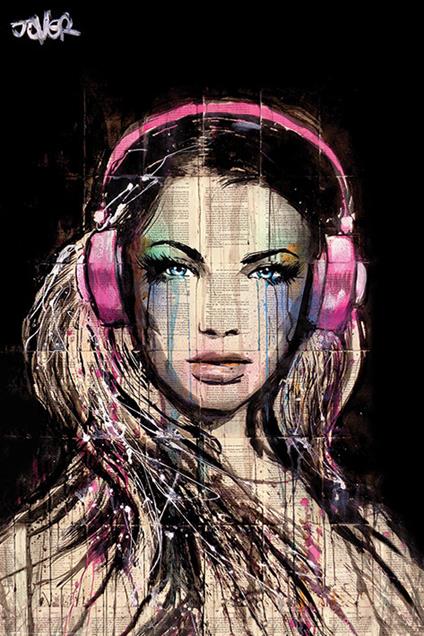 Poster Maxi 61x91,5 Cm Loui Jover. Dj Girl