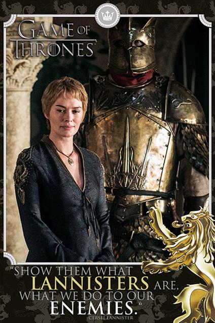 Poster Maxi 61x91,5 Cm Game Of Thrones. Cersei. Enemies