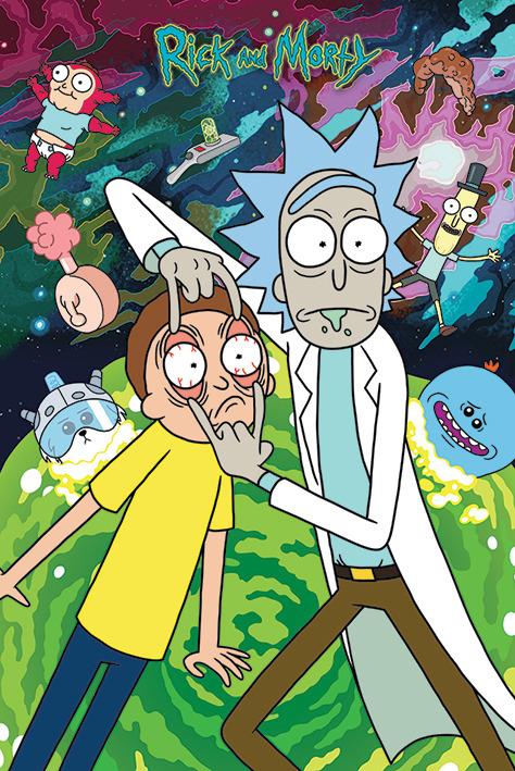 Poster Maxi 61X91,5 Cm Rick And Morty. Watch