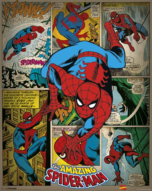 Poster Marvel Comics. Spider-Man Retro